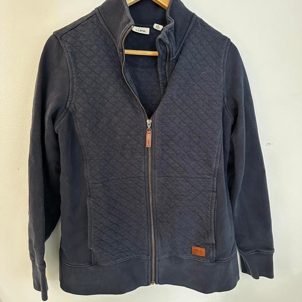 L.L. Bean Navy Blue‎ Zip Up Sweatshirt